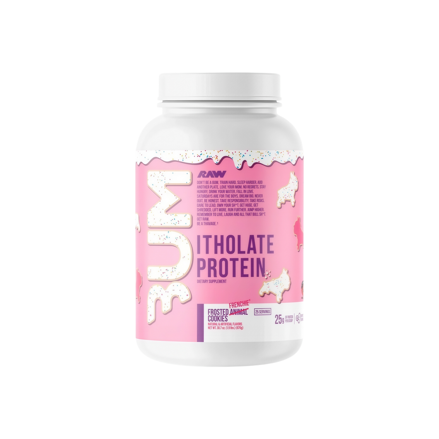 Raw Nutrition BUM Itholate Protein Powder 25 Servings